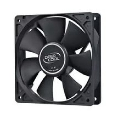 Вентилятор для охолодження корпусний Deepcool XFAN 120, 120*120*25мм HB, 1300об/хв, 3pin-molex, 26дБ, чорний
