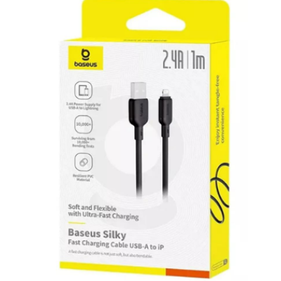 Кабель USB Lightning(M) 1 m Baseus Silky 20W (P10377702113-00)