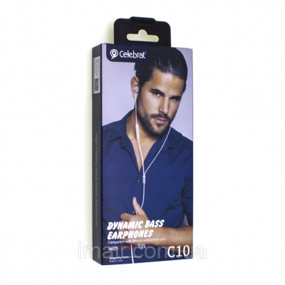 Наушники Celebrat C10 Dynamic Bass Earphones