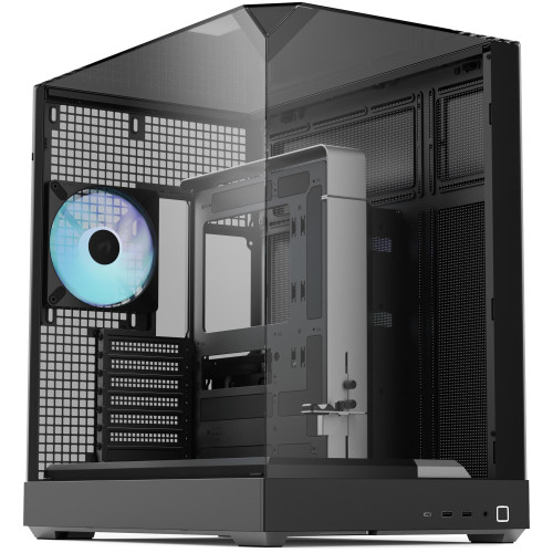 Корпус APNX V2 Black, ATX, MicroATX, Mini-ITX, без БЖ