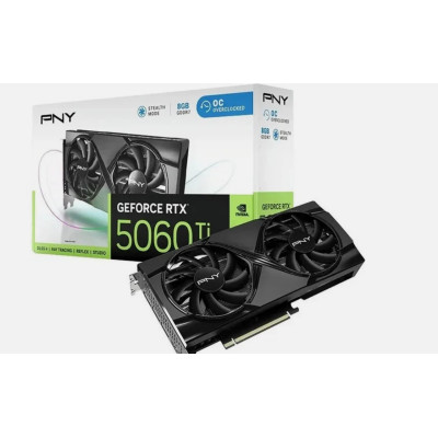 Відеоадаптер RTX5060 Ti 16GB GDDR7 128bit PNY DUAL FAN OC (VCG5060T8DFXPB1-O )