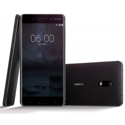Мобильный телефон Nokia 6, 5.5", IPS, (1920x1080), Qualcomm Snapdragon 430 (1.3 ГГц), RAM 3 ГБ, 32 ГБ встроенной памяти + microSD,SDHC (до 128 ГБ), основная камера: 16 Мп, фронтальная камера: 8 Мп, 3G, LTE, GPS, поддержка SIM-карт (Nano-SIM), Android