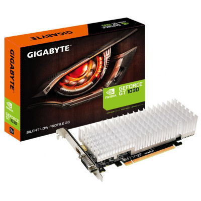 Відеоадаптер GT1030 2048Mb GDDR5 64bit Gigabyte (GV-N1030SL-2GL) (1265/6008) (	DVI, VGA)