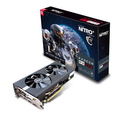Відеоадаптер ATI Radeon RX 570 4096MB GDDR5 (256Bit) Sapphire Nitro+ (299-2E366-101SA) (1284/7100) (DVI, 2 x HDMI, 2 x DisplayPort)