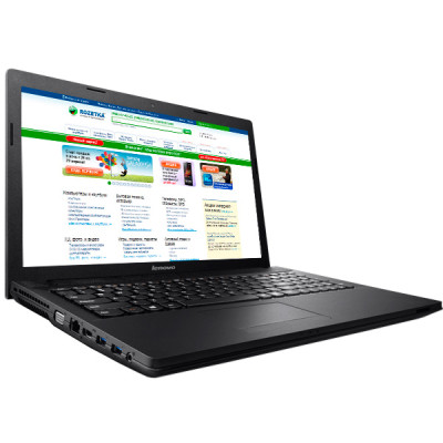 Ноутбук Lenovo IdeaPad G500G (59-382181) 15.6 "(1366x768) HD LED, глянцевий, Intel Pentium B960 (2.2 ГГц), RAM 4 ГБ, HDD 500 ГБ, AMD Radeon HD 8570M, 1 ГБ, DVD + /-RW, LAN, Wi-Fi, Bluetooth, веб-камера, DOS, 2.6 кг, чорний