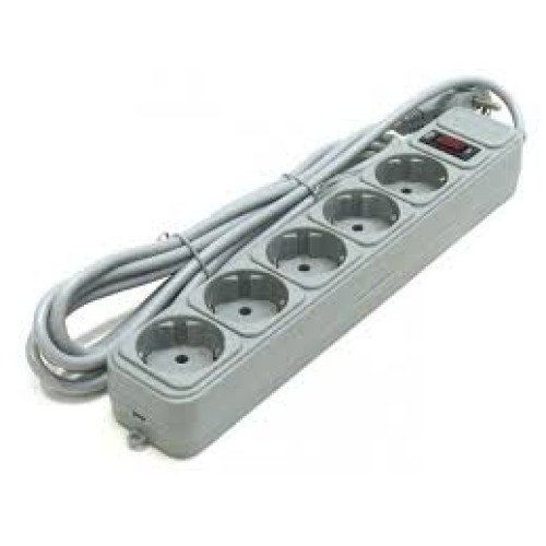 Мережевий фільтр Gemix SP5M 5.0m Gray