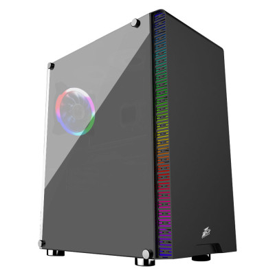 Корпус 1stPlayer B5-R1 Color LED Black без БЖ