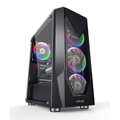 Корпус 1stPlayer D5-R1 Color LED Black без БЖ