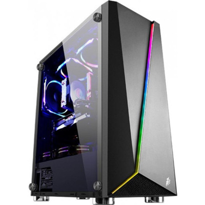 Корпус 1stPlayer Rainbow-R7 Color LED Black без БЖ
