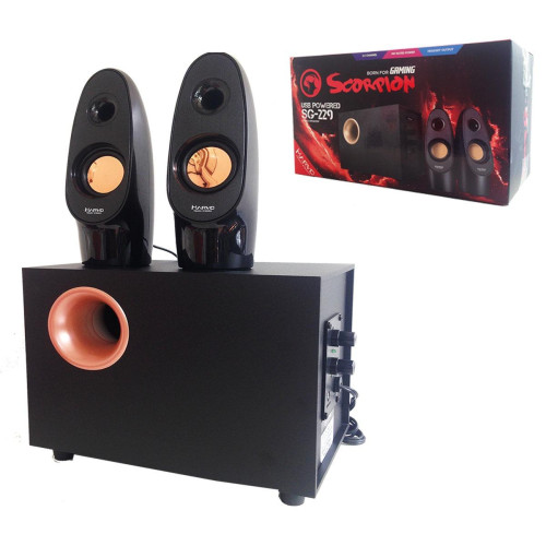 Колонки Marvo 2.1 SG-229 Black, USB, 11W