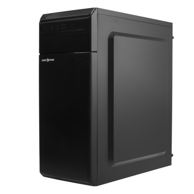 Корпус LogicPower LP 2002-400W ATX/ MATX, 24+4Pin, 2xSATA, 2 molex, 80 mm fan, USBx2, AUDIO In/ Out, Full BLACK