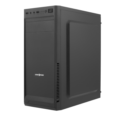 Корпус LogicPower LP 2003-400W ATX/ MATX, 24+4Pin, 2xSATA, 2 molex, 80 mm fan, USBx2, AUDIO In/ Out, Full BLACK