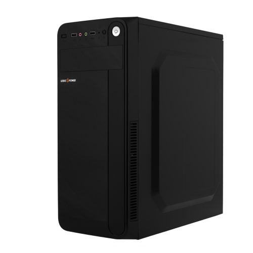 Корпус LogicPower LP 2007-400W ATX/ MATX, 24+4Pin, 2xSATA, 2 molex, 80 mm fan, USBx2, AUDIO In/ Out, Full BLACK