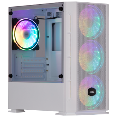 Корпус 2E CALLEO (2E-GB700W), White, ATX без БЖ