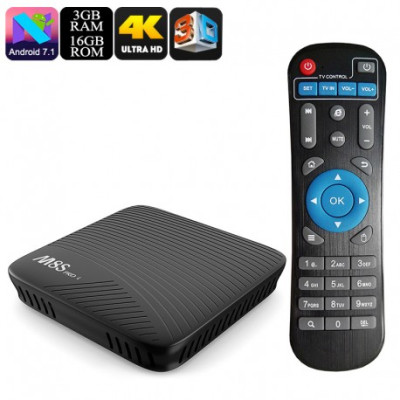 Медиаплеер Mecool M8S Pro L, RAM: 3G, ROM: 16G, Android 7