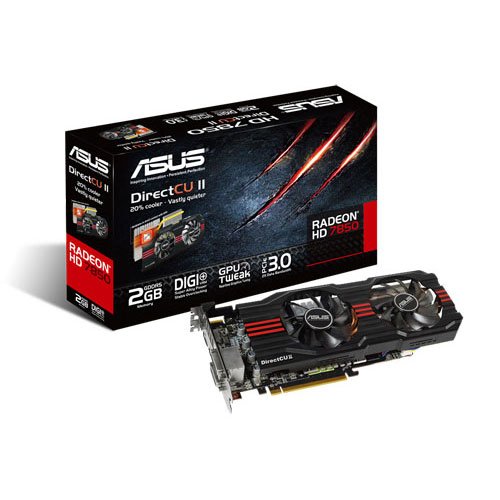Відеоадаптер ATI Radeon HD 7850 2048Mb GDDR5 (128bit) DCII ASUS TOP (HD7850-DC2T-2GD5-V2)