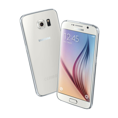 Мобильный телефон Samsung G920F (Galaxy S6) 64GB, Экран 5.1" Super AMOLED, 2560х1440, сенсорный, емкостный, Multi-Touch, моноблок, Exynos 7420 (Quad 2.1 ГГц + Quad 1.5 ГГц), камера 16 Мп + фронтальная 5 Мп, Bluetooth 4.1, Wi-Fi a/b/g/n/ac, 3 ГБ опера