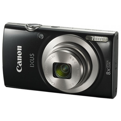 Цифровая фотокамера Canon IXUS 185, Матрица CCD 1/2.3", 20 Мп, Зум: 8х (оптический), 4х (цифровой), поддержка карт памяти SD,SDHC,SDXC, ЖК-дисплей 2.7", HD-видео, питание от литий-ионного аккумулятора