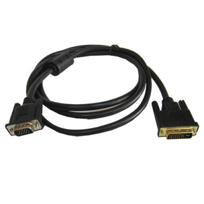 Кабель для монітора VGA - DVI I (24+5) 3м чорний1921