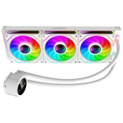 Система водяного охолодження для CPU Socket All Gamemax IceBurg 360 Digital White