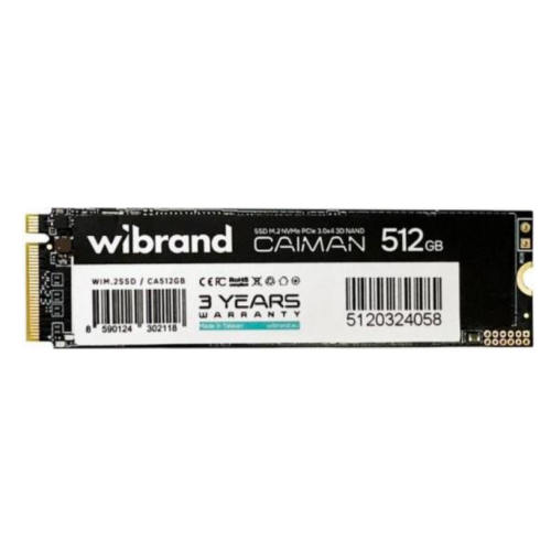 Накопичувач M.2 SSD 512GB Wibrand Caiman 3D NAND (WIM.2SSD/CA512GB)