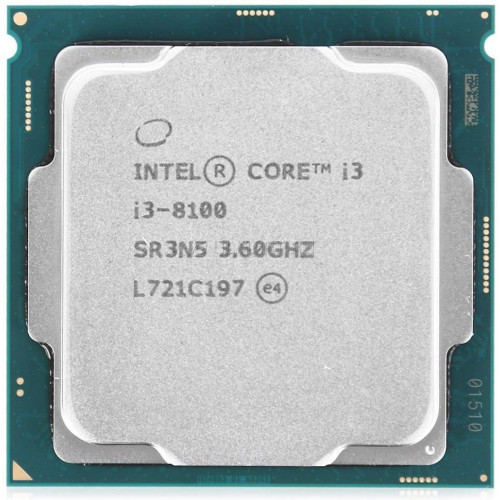Процесор Intel Core i3-8100, (3.6GHz, 6MB, s1151) (CM8068403377308) Tray