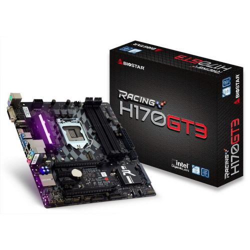Материнська плата Biostar H170GT3 (S-1151, H170) 4xDDR4, 4xPCI-E, 3xPCI X1, 1xM.2, 2хHDMI, DVI