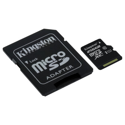 Флеш память MicroSD 64GB Kingston + SD Canvas Select Plus (Class 10) (SDCS3/64GB)