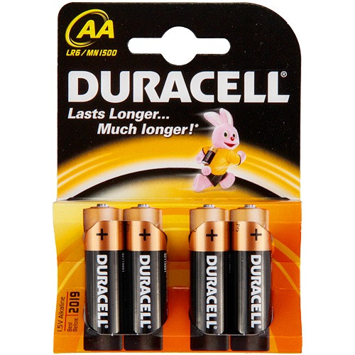 Батарейка AA Duracell LR6/4-BL (Alkaline) (1шт.)