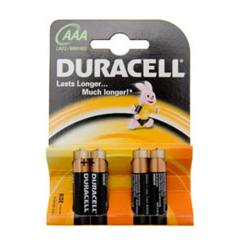 Батарейка AAA Duracell LR03/4-BL (Alkaline) (1шт.)