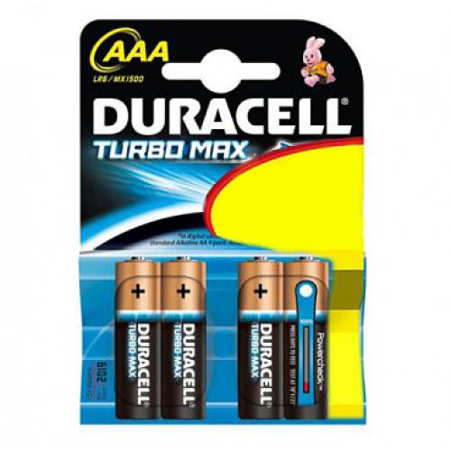 Батарейка AAA Duracell Turbo LR03/4-BL (Alkaline) (1шт.)