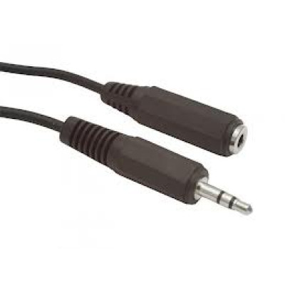 Кабель аудио 5 м (подовжувач) GOLD Stereo (YT-AUXCCA(M)/(F)-5.0-B)