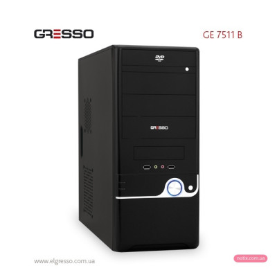 Корпус GRESSO GE-7511B 500W ATX