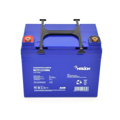 Акумулятор для ДБЖ MERLION EURO AGM, 12V 33Ah (MLBL12330M6)