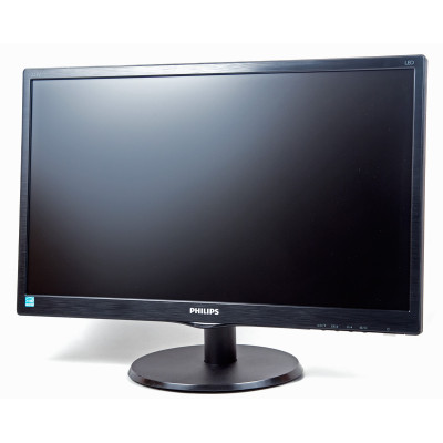 22" Монітор Philips 223V5LSB/01 21.5', 16:9, 1920х1080 (Full HD), 1000:1, 250 кд/м2, 14мс, 178/178, VGA, DVI, TrueVision, Black