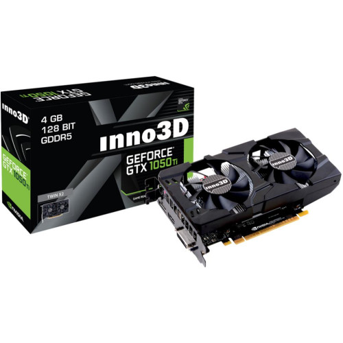 Відеоадаптер GTX1050 Ti 4096Mb GDDR5 128bit Inno3D Twin X2 (N105T-1DDV-M5CM)