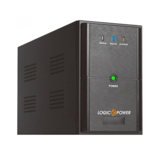 Джерело безперебійного живлення LogicPower LPM-U1550VA LED, 1085W, USB, 3*Schuko, 2*9Ah, Metal case