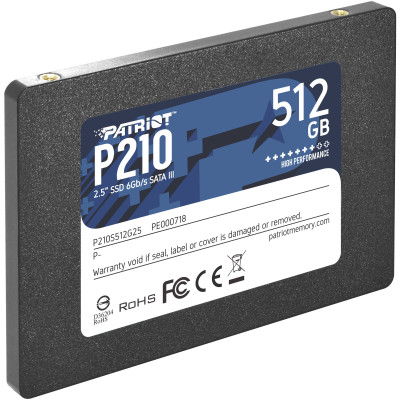 Накопичувач 2.5'' SSD 512GB Patriot P210 (P210S512G25)