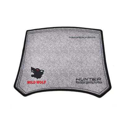 Килимок для мишки HUNTER WILD WOLF 300*250мм, 2мм, прошитий, Grey, Пакет