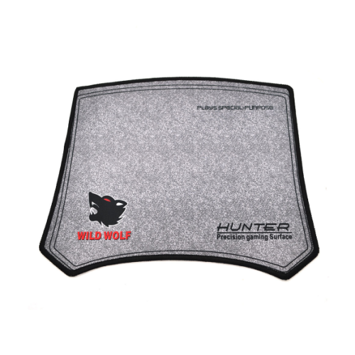 Килимок для мишки HUNTER WILD WOLF 300*250мм, 2мм, прошитий, Grey, Пакет
