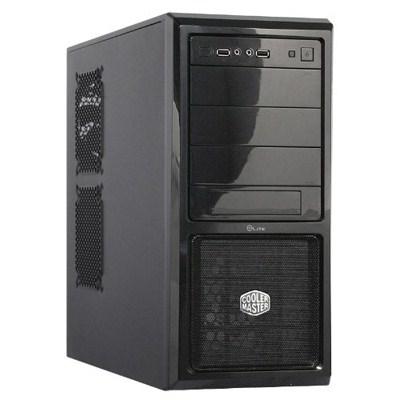 Корпус CoolerMaster Elite 370 (RC-370-KKN1) Miditower, ATX, без БП, 2xUSB 2.0, 2xAudio, чорний