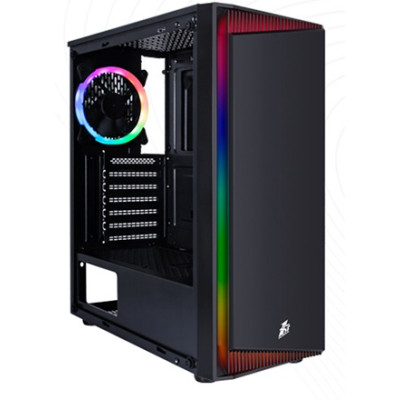Корпус 1stPlayer RB-4-1G6 Color LED Black без БЖ