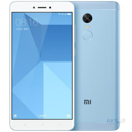 Мобильный телефон Xiaomi Redmi Note 4X, 5.5" (1920x1080) IPS, Qualcomm Snapdragon 625 (2 ГГц), 3 ГБ, 32 ГБ, Adreno 506, Bluetooth:4.2, Камера 13 Mp, 5 Mp, 2 СИМ-Карты, 4100 мА·ч, Android 6.0 (MIUI 7), Blue