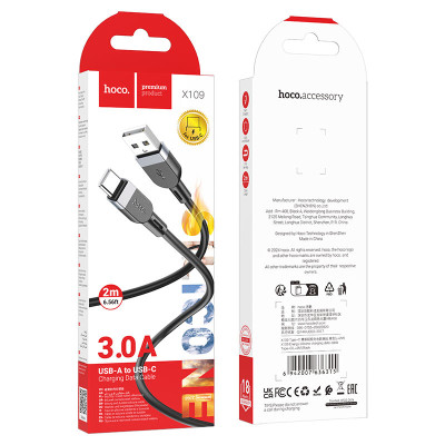 Кабель USB Type-C, 2 m Hoco X109