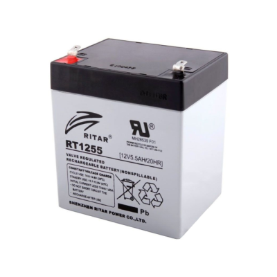 Акумулятор для ДБЖ RITAR RT1255 12-5,5 (12V/5,5A/h), (151х65х94мм), Black