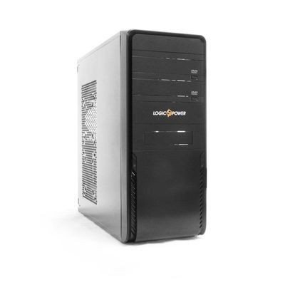 Корпус LogicPower LP 4002-400W ATX/ MATX, 24+4Pin, 2xSATA, 2 molex, 120 mm fan, USBx2, AUDIO In/ Out, Full BLACK