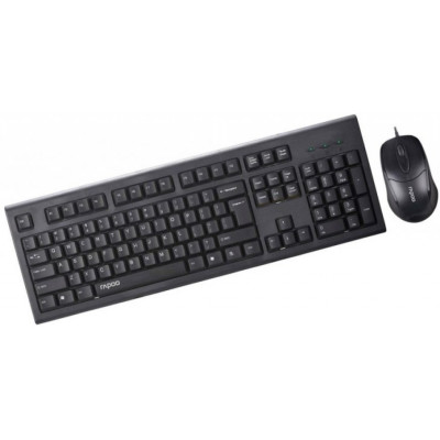 Клавіатура Rapoo NX1750 Black, Keyboard + Mouse, USB