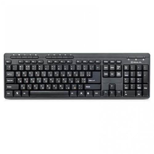 Клавіатура REAL-EL Comfort 7007 Black USB (EL123100003)