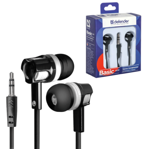 Наушники Defender Basic 609 Black-White (63609)
