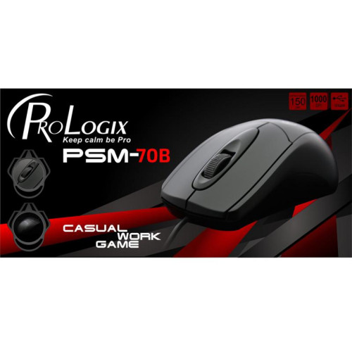 Мишка ProLogix PSM-70B USB Black